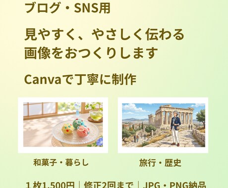 見やすいブログ・SNS画像を作ります イメージ1