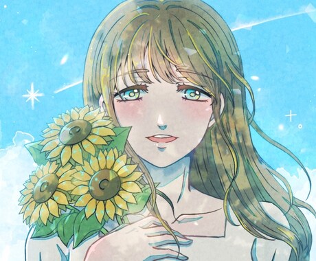 オシャレ＆綺麗なアイコン/イラスト作成します 様々な絵柄に対応し、イメージにあったイラストを提供致します！ イメージ1