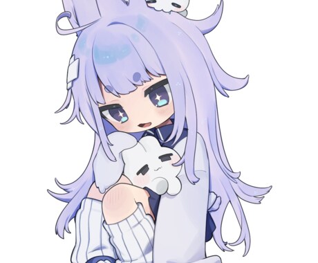 VRCアバターやオリジナルキャラのイラスト描きます SNSアイコンにも使える、デフォルメ系イラストです イメージ2