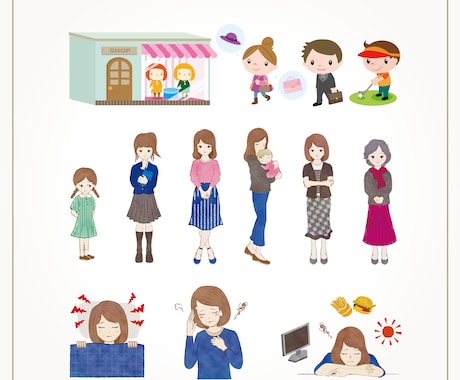 他ジャンルでかわいい／綺麗なイラスト制作いたします キャラ・パッケージ・グッズなど…デザインに使いやすいイラスト イメージ2