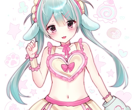 かわいい萌え絵イラスト描きます ‪‪❤︎‬ どんなキャラでもかわいく描きます ‪‪❤︎‬ イメージ1