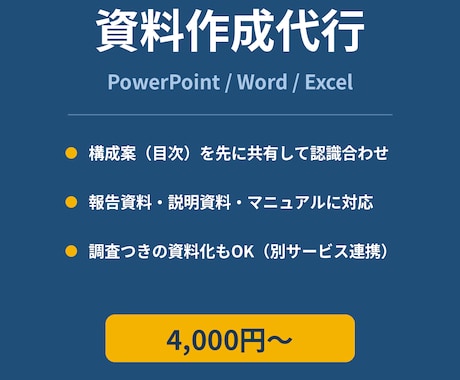 資料・パワポ作成を最短即日で代行します 即対応・最短即日で分かりやすくまとめて納品します イメージ1