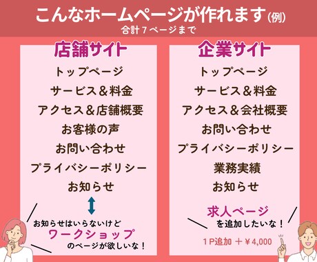 オリジナルデザイン✨格安でホームページを作成します ワードプレスでHPを作成☘️初めての方も安心の修正回数無制限 イメージ2