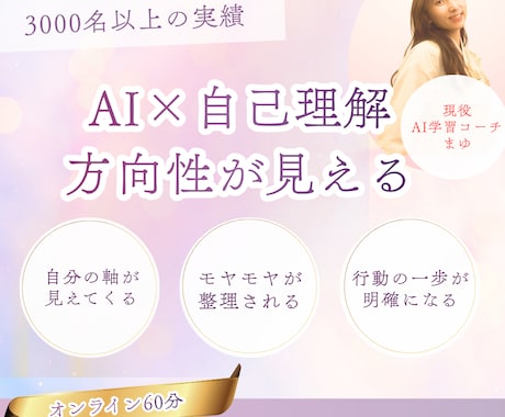 AI初心者の何から始めるかやさしく整理します キャリア支援3000名現役AIコーチが伴走します イメージ1