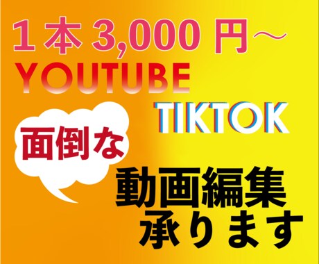 Youtube等、動画編集承ります お忙しい皆様、面倒な作業お任せください♪ イメージ1