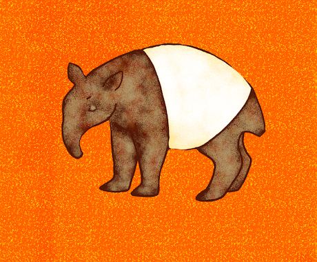 版画風  イラスト  描きます