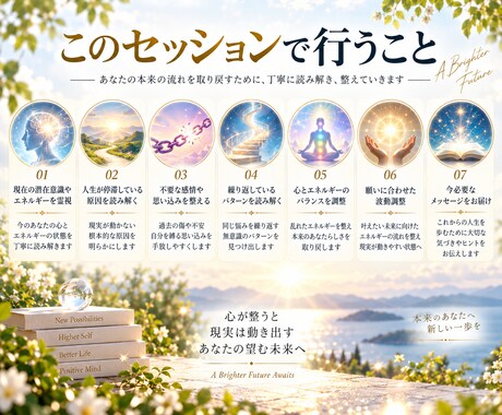 人生がうまくいかない・願いが叶わない状態を整えます 恋愛・仕事・お金など繰り返す停滞の原因を霊視し望む未来へ イメージ2