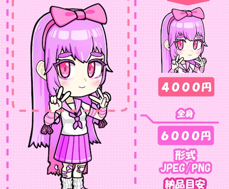 ミニキャラ（SD、デフォルメ）描きます SNSやVtuberなどの活動にも！ イメージ2
