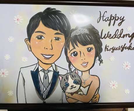 期間限定！似顔絵師がお安く似顔絵描きます 結婚式、記念日などのプレゼントにいかがですか？ イメージ2