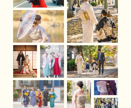 着付けご注文でプロが撮影、写真1枚プレゼントします 着付け師フォトグラファーが丁寧に手早く着付け、撮影します イメージ2