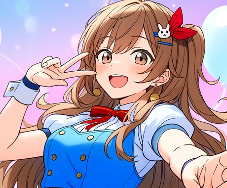 可愛いさいっぱいの女の子イラスト描きます コスパ良し！　アイコン、サムネ、配信、グッズなどに！ イメージ1