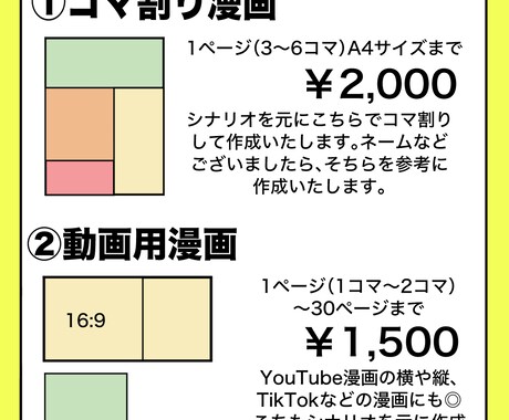 漫画イラスト描きます YouTube実績あります☆10ページ～対応します！ イメージ2