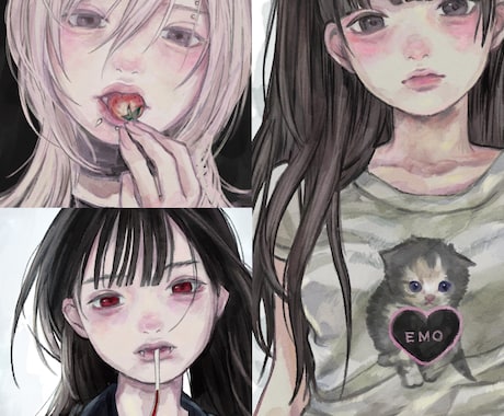 アイコン作成承ります リアルタッチな可愛いイラストを作成します‪×  ̫ ×‎ イメージ1