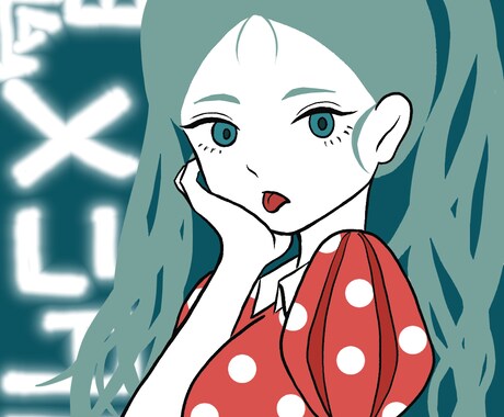 シンプル？かわいい人物イラスト描きます ♡アイコン、CDジャケット、歌ってみた、ポスター、グッズ等！ イメージ1