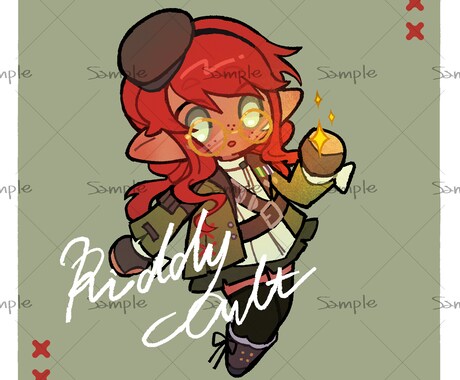 もちっとかわいい!Chibiイラスト制作します グッズに最適♪シンプルでやさしいテイストに仕上げます! イメージ2