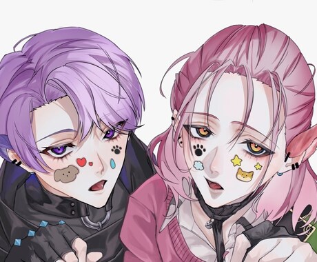 アイコン用のイラスト描きます SNS等に使用するアイコン用のイラストを描きます！ イメージ2