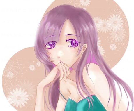 ふんわりした雰囲気のイラスト描きます 優しい色合いのSNSアイコンが欲しい方必見! イメージ2