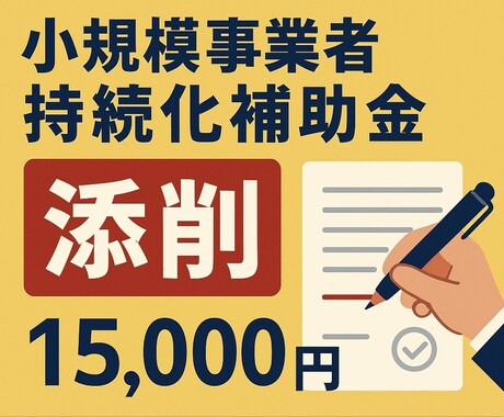 小規模事業者持続化補助金の申請書を添削します 提出予定の申請書をブラッシュアップしませんか？ イメージ1