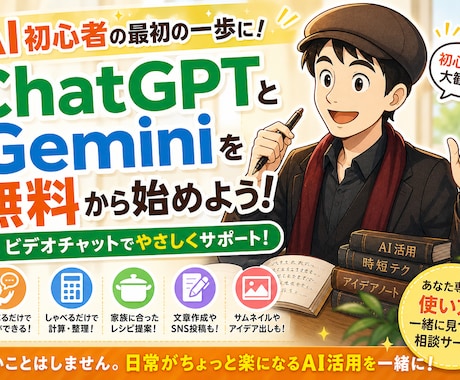 ＡＩ初心者の最初の一歩を導きます 気になるけど踏み出せない方へ。日常で使える使い道を一緒に発見 イメージ1