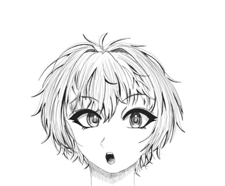等身・アニメより男の子の線画イラストを描きます SNSなどに使える等身アニメ寄りの男子イラストを描いています イメージ2