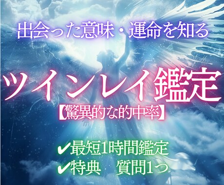 魂の霊視でわかる　ツインレイ鑑定します あなたの運命の相手は本当にツインレイ？ソウルメイト？ イメージ1