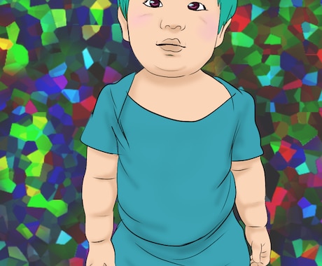 写真をもとに似顔絵イラストを作成します イメージ1