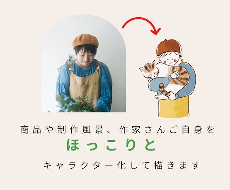 ハンドメイド作家さんの世界観をやさしく描きます 作家さんの活動を手描きのイラストで応援します イメージ2