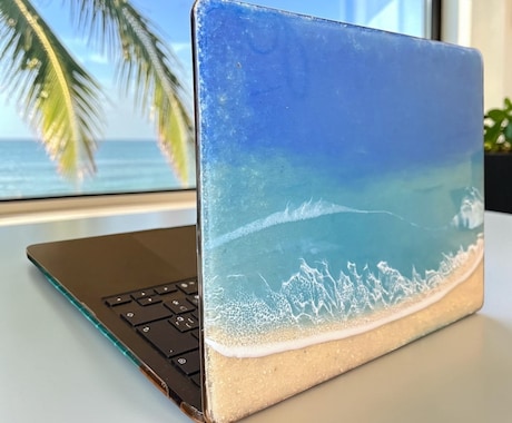 南国感じるPCカバー作成します MacBookやノートPCのカバーを海デザインで制作します イメージ1