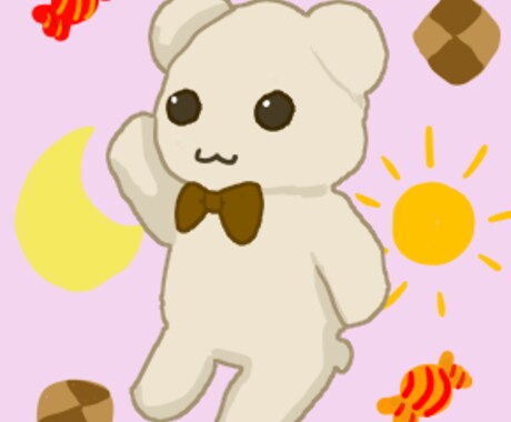 ご希望に沿ったイラストお受けいたします マスコット、ちびキャラ系のイラストが得意です イメージ2