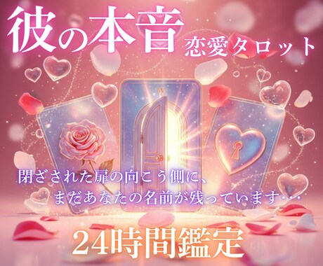 彼の本音・心を開く  霊視＆タロットで解読します 彼の心に宿る“愛と迷い”をタロットで読み解きます イメージ1