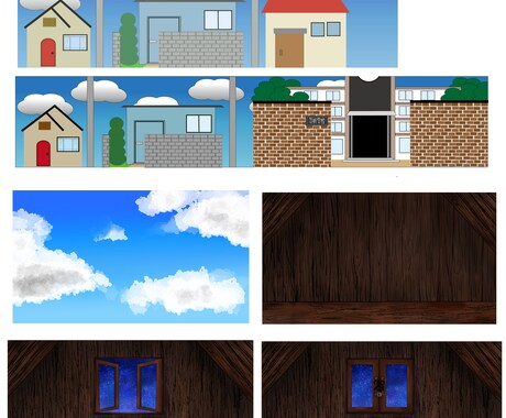 簡単な背景を描きます ゲーム背景などにオススメです！ イメージ1