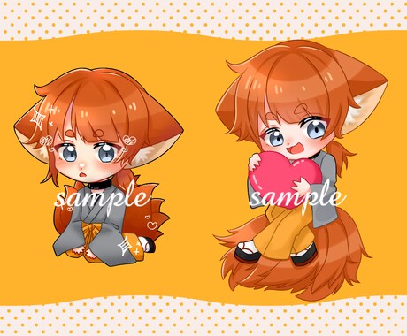 可愛いミニキャライラスト描きます IRIAMにて使用可！グッズ、アイコンなどにも！ イメージ2