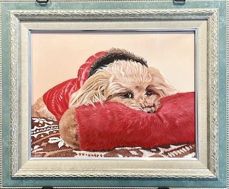 あなたの大切なペットの肖像画を油絵で描きます 油絵の醍醐味を身近に楽しんでいただける様リーズナブルに設定 イメージ2
