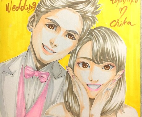 手描きの良さ・暖かさをお届け致しますます 結婚式の記念に、大切な方のプレゼントに イメージ2