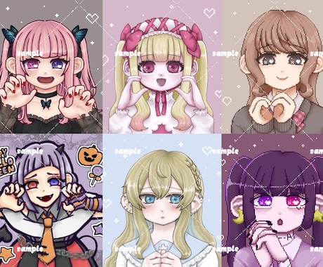 かわいい♥SNSアイコン制作します かわいいを1枚にぎゅっと詰め込みます♡ イメージ2