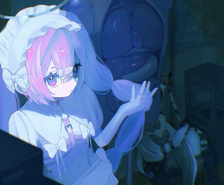 可愛い！そして高クオリティのイラストを描きます 可愛い、ダーク、病み、メルヘン、ポップなイラストが得意です！ イメージ2