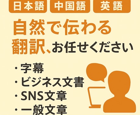 日・中・英語自然で伝わる翻訳いたします 外国語の契約書や資料、字幕翻訳なども丁寧・柔軟に対応します！ イメージ1
