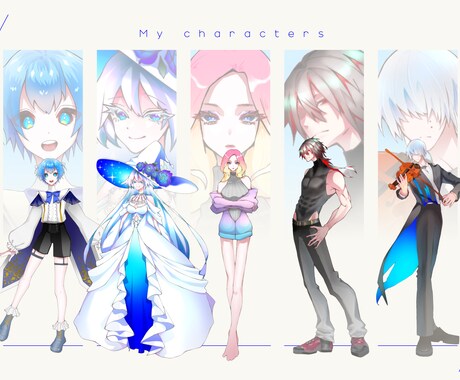 アニメ塗りのキャラ描きます TRPGや動画用のキャラにどうぞ！ イメージ2