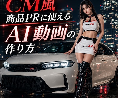 CM風★商品PRに使えるAI動画の作り方教えます どのAIを使えばいい？ツール選びから丁寧にお伝えします イメージ1