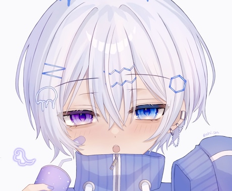 SNSでのあなただけのオリジナルアイコンを描きます 自分だけのイラストを使ってオリジナリティを出そう。 イメージ2