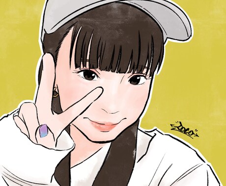 ちょっと盛れてる似顔絵作成します お気に入りの写真をイラストに！プレゼントにも◎ イメージ2