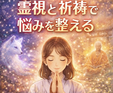 霊視と祈祷で悩みを整える特別鑑定します 必要な霊視、祈祷、エネルギー調整を集中的に イメージ1