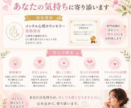 不安・モヤモヤ・恋愛・病気のお悩みをお聴きします 不安・恋愛・離婚・病気などどんなお悩みも安心して相談下さい イメージ2