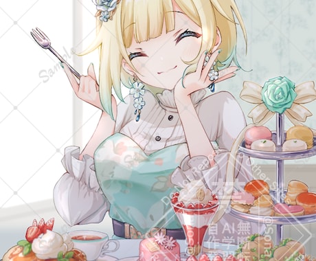 商用可◎　優しい鮮やかさをもったイラストます サムネイル･SNS用･１枚絵･グッズ用などのイラスト承ります イメージ2