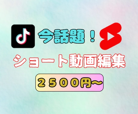 ショート動画を編集をします お客様の作りたい動画を形にします。 イメージ1