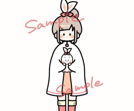 ペットや好きなぬいぐるみ抱っこしたイラスト描きます デザイン丸投げ可能！プレゼント思い出の切り取りや記念としても イメージ1