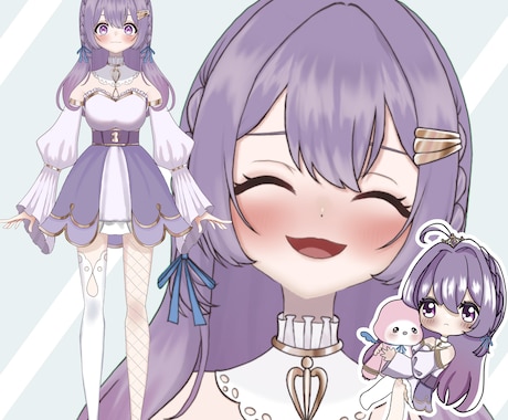 ご希望に沿ったVTuberモデル一括制作します 10,000円割引中！全行程！修正無限！プレゼントあり！ イメージ2