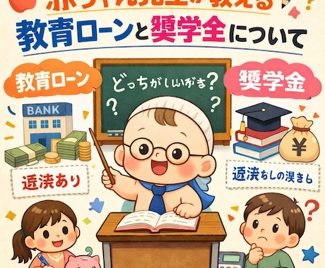教育ローンと奨学金の違いをわかりやすく解説します 【FP監修・赤ちゃん先生が教える！】 イメージ1