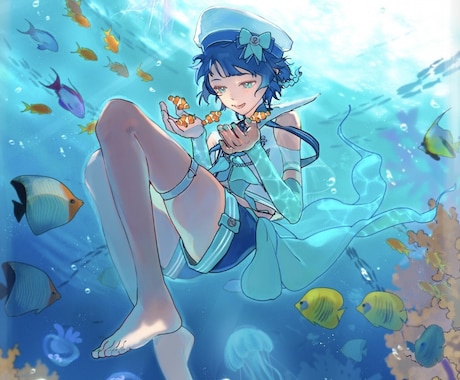 背景まで描きこんだ魅力的な一枚絵を制作します イメージ1