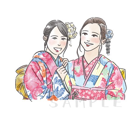 お写真をもとに、優しい雰囲気の似顔絵を描きます ペーパーアイテム、プレゼント、名刺やSNSのアイコンなどに イメージ2
